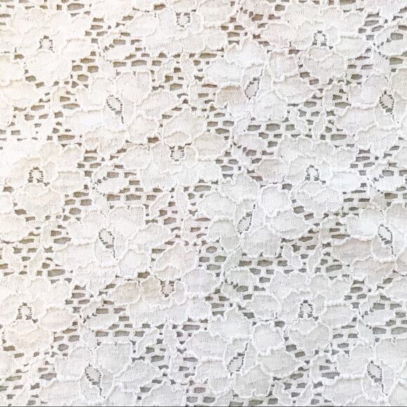 Banana Republic Lace Pullover Sweatshirt Gray White XS - Picture 2 of 5